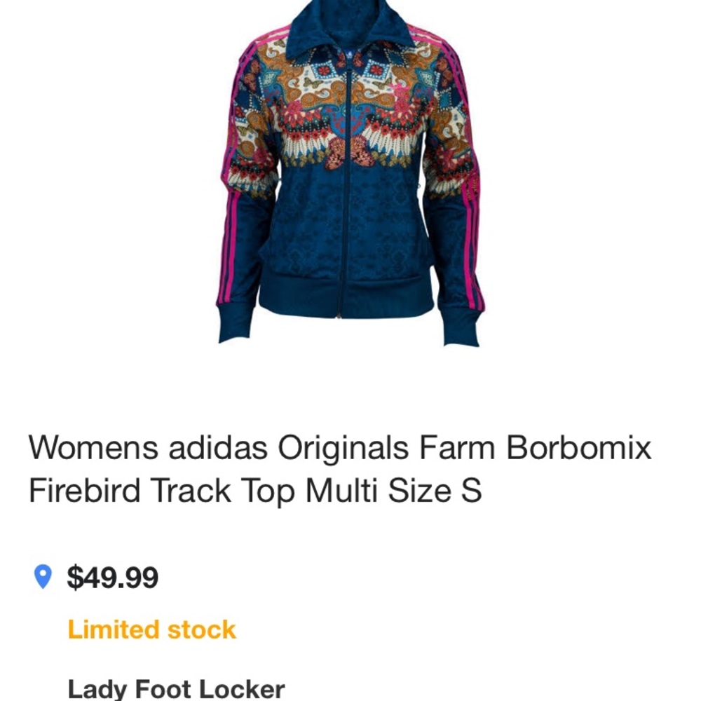 Adidas track jacket size M